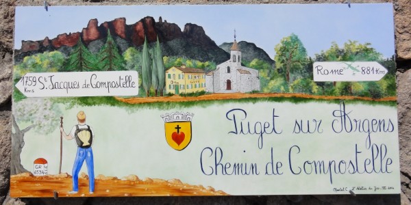 Chemin de Compostelle Puget sur Argens